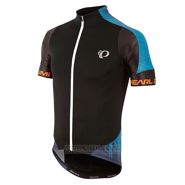 2017 Fahrradbekleidung Pearl Izumi Shwarz und Blau Trikot Kurzarm und Tragerhose